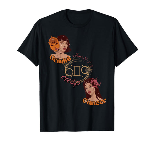 Gemini Cancer Zodiac Sign Cusp June 19-23 Astrology Birthday T-Shirt