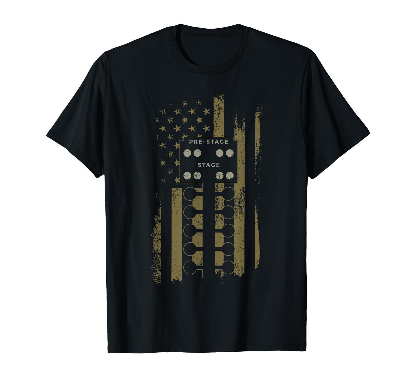 Drag Racing Race Car American Flag Vintage Camo Camouflage T-Shirt for Women Kids Men