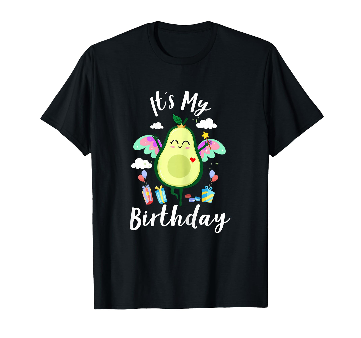 Avocado-Shirt Kids Toddler Girls Funny Cute It’s My Birthday T-Shirt