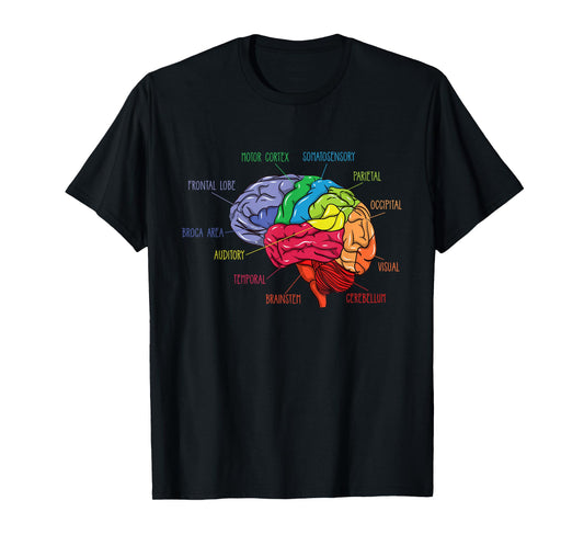 Anatomy Of The Brain Neurologist Gift T-Shirt