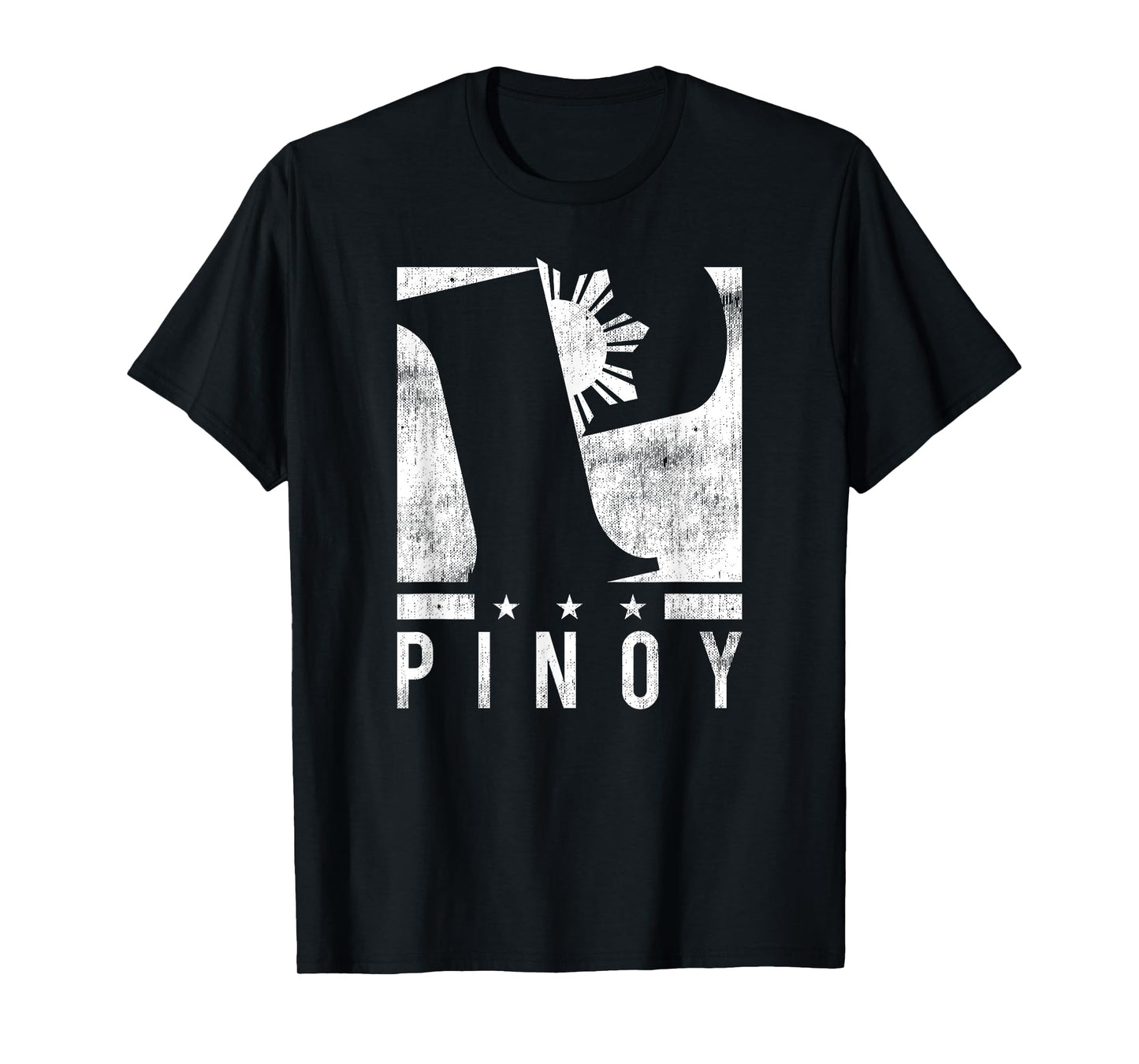 Cool Distressed Filipino P Logo T-Shirt - Pinoy P Tee T-Shirt