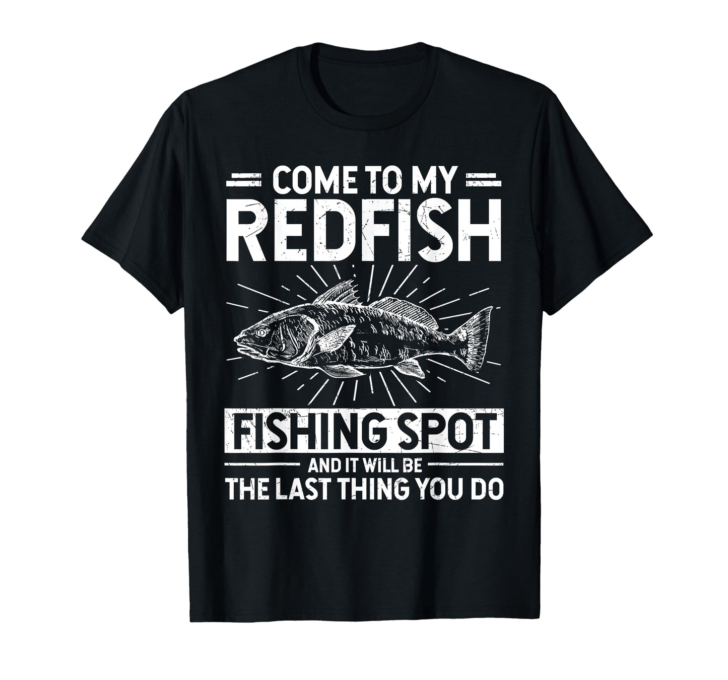 Redfish Fishing - Red Drum Fish - Redfish Tail T-Shirt