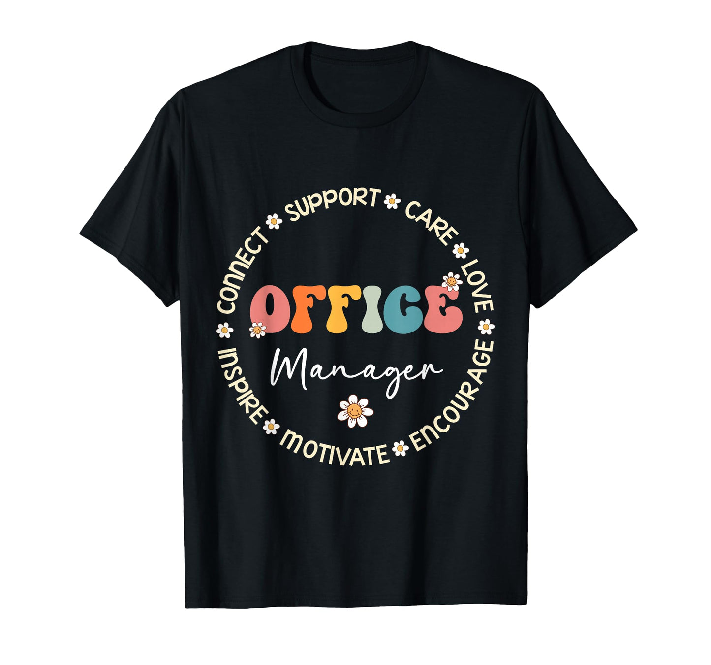 Cute Office Manager Squad Appreciation Week Back to School T-Shirt