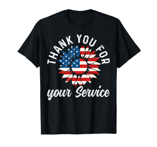Thank You Veterans Thank You For Your Service Patriotic T-Shirt