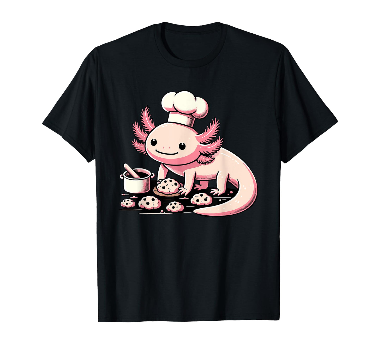 Axolotl Baking Cookies Chocolate Lover Cookie Baker T-Shirt