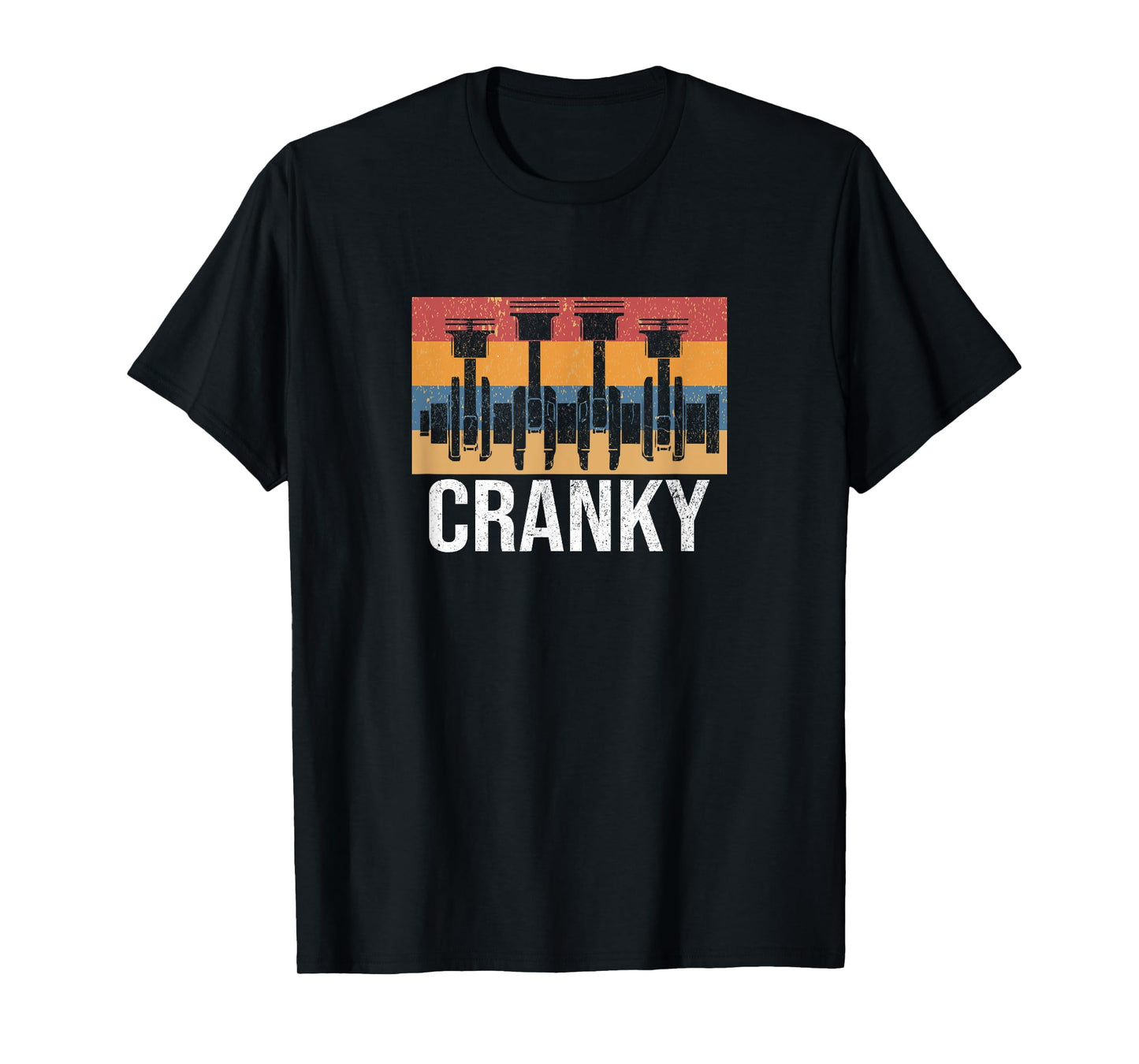 Cranky Car Engine Crankshaft Cars Lover Mechanics Father Day T-Shirt