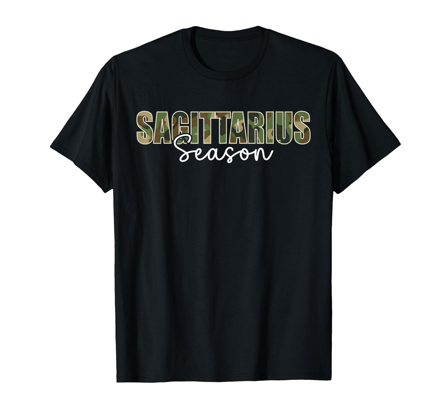 Sagittarius Season Zodiac Camo Camouflage T-Shirt