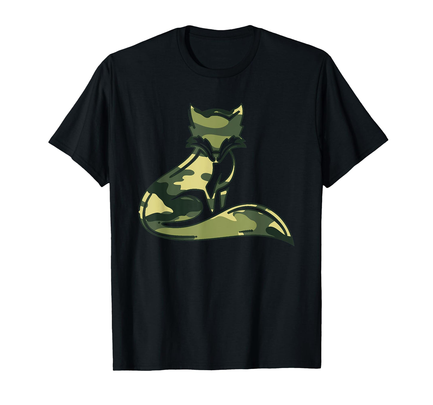Military Fox Camo Men Print US Prairie Vixen Veteran Gift T-Shirt