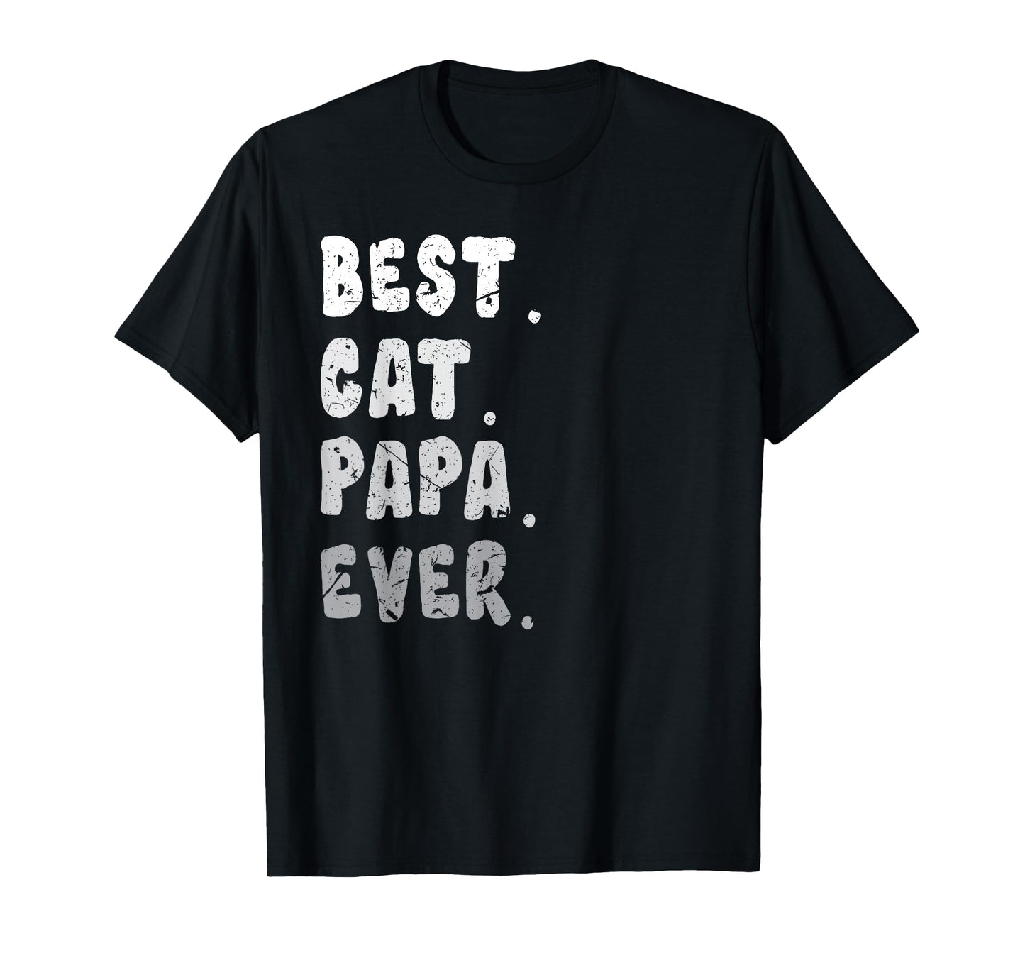 Best Cat Papa Ever Funny Cat Owner Dad Fathers T-Shirt