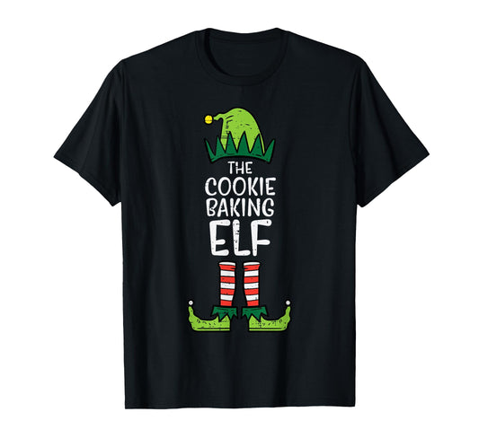 Cookie Baking Elf Xmas Christmas Family Mom Kids T-Shirt