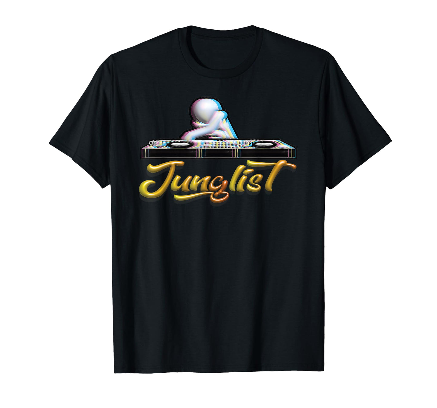Junglist Drum and Bass vaporwave DJ T-Shirt