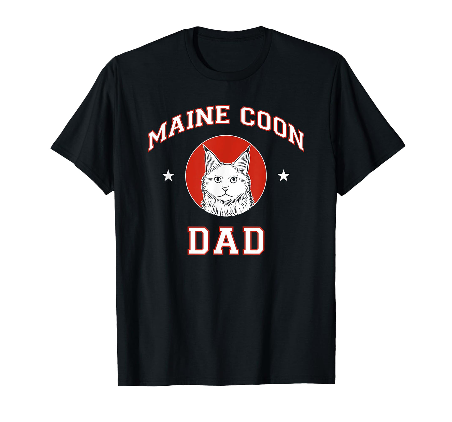 Maine Coon Cat Dad Men Women Girls Kids T-Shirt