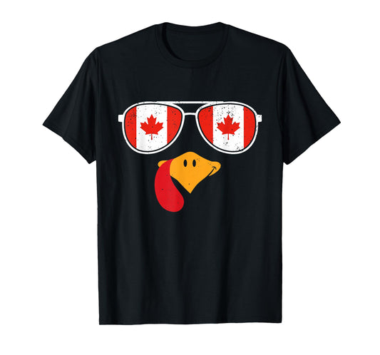 Canadian Turkey Funny Canada Thanksgiving Canadian Kids T-Shirt