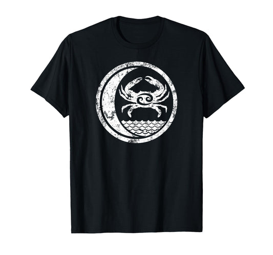 Cancer Zodiac (water, crab & moon) T-Shirt T-Shirt