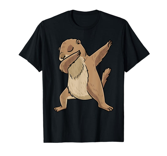 Dabbing Prairie Dog Rodent Men Women Kids T-Shirt