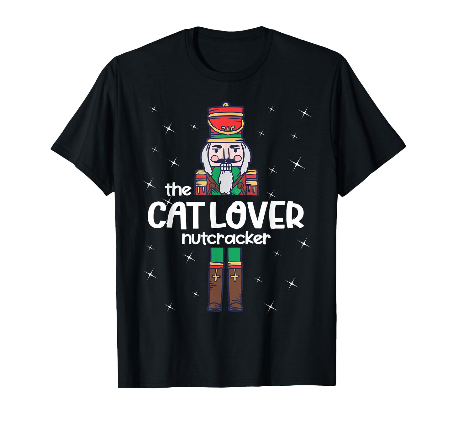 Cat Lover Nutcracker Family Matching Funny Pajama T-Shirt for Men Women Kids