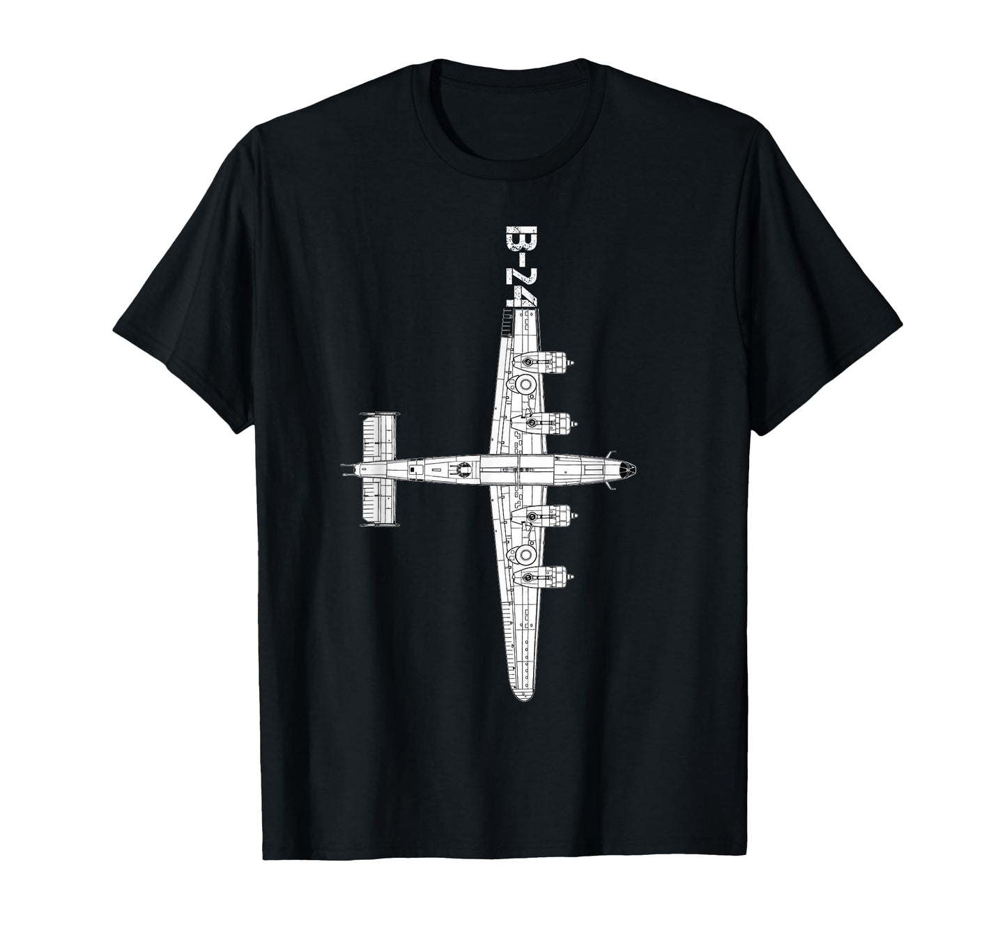 Consolidated B-24 Liberator Heavy Bomber WW2 Airplane T-Shirt