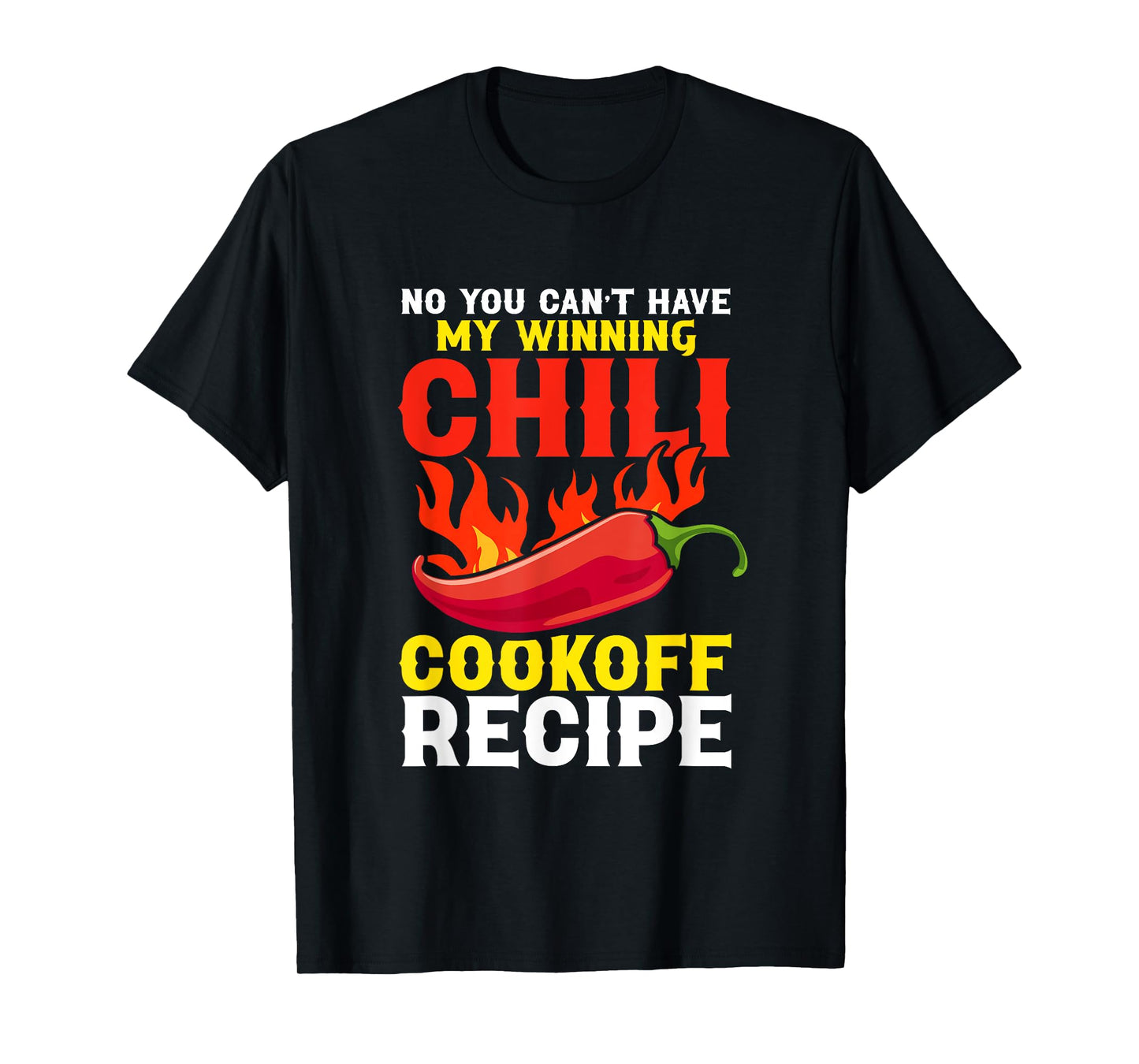 Chili Cookoff Contest Apron Recipe Champion Chili Cook Off T-Shirt