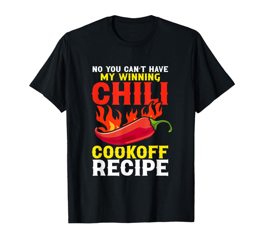 Chili Cookoff Contest Apron Recipe Champion Chili Cook Off T-Shirt