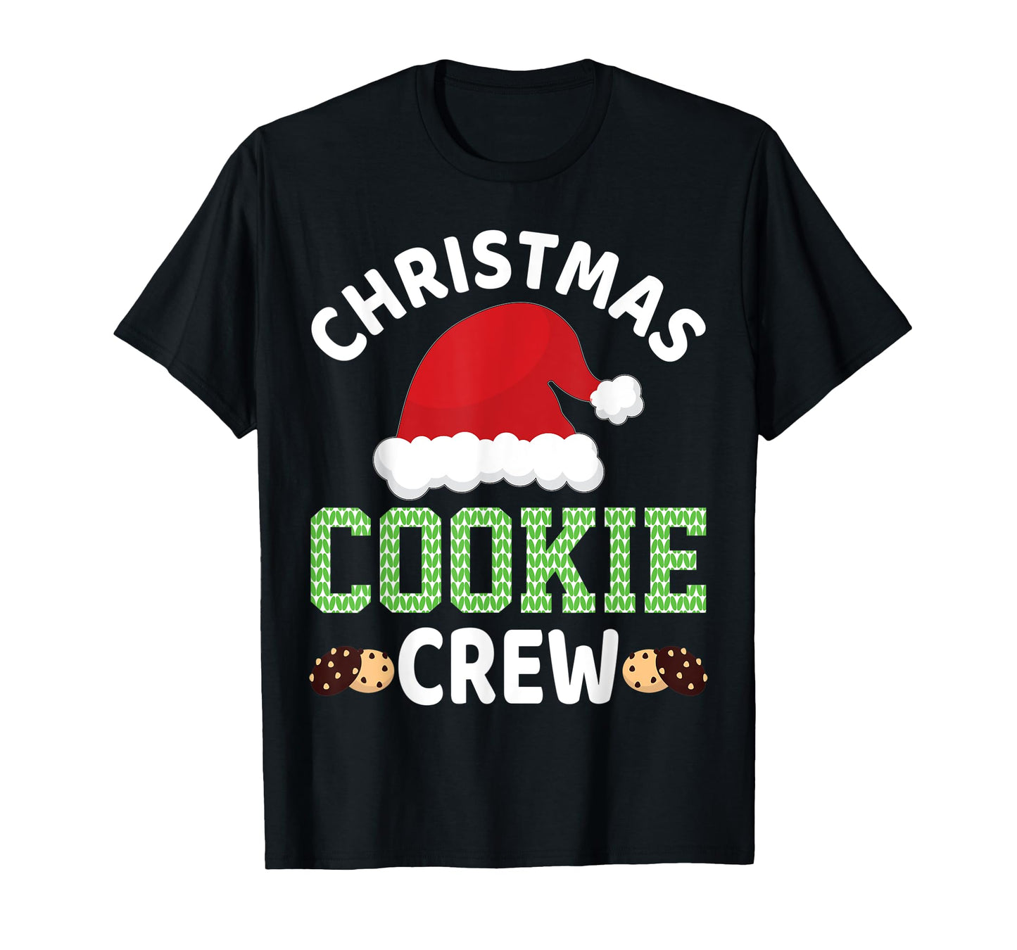 Christmas Santa Hat Gingerbread Cookie Crew Baking Team T-Shirt