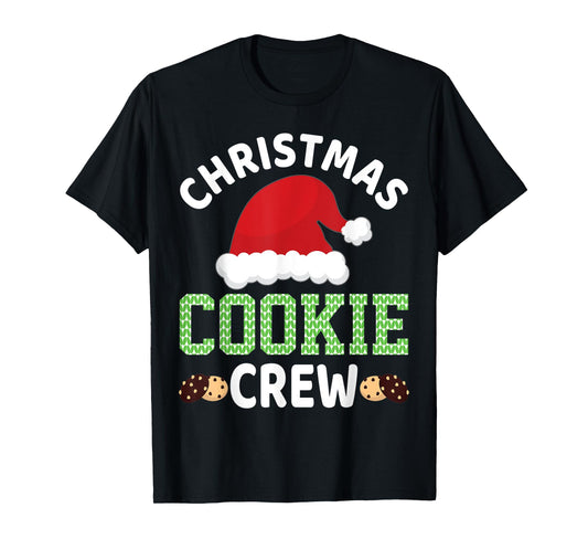 Christmas Santa Hat Gingerbread Cookie Crew Baking Team T-Shirt