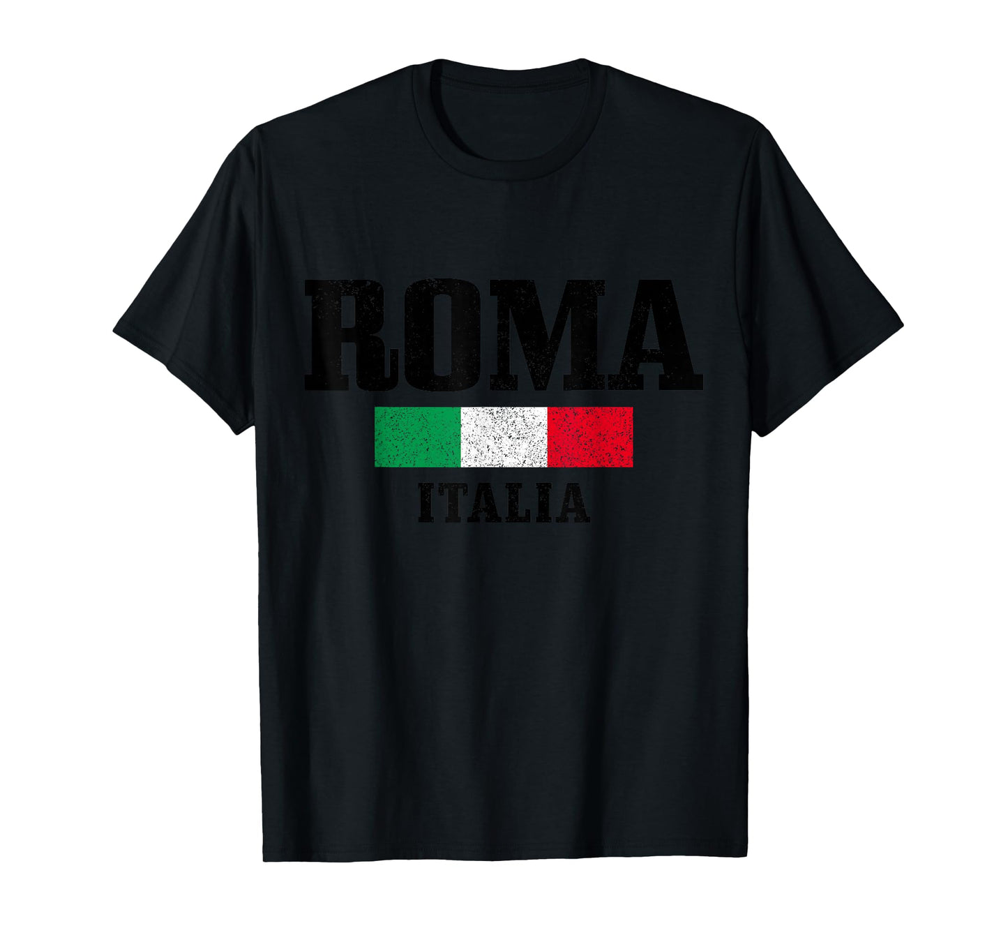 Rome Italy Roma Italia Vintage Italy Flag T-Shirt