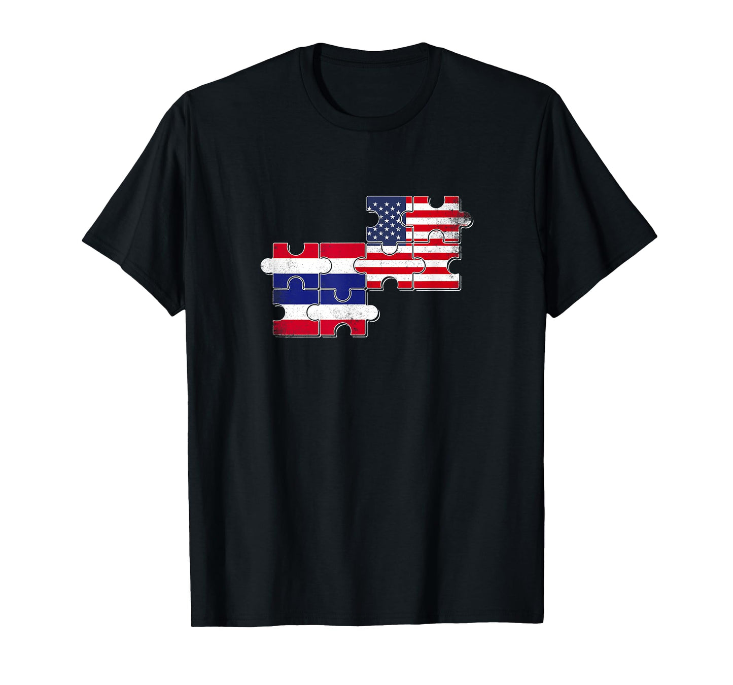 Thailand USA Flag American Thai T-Shirt