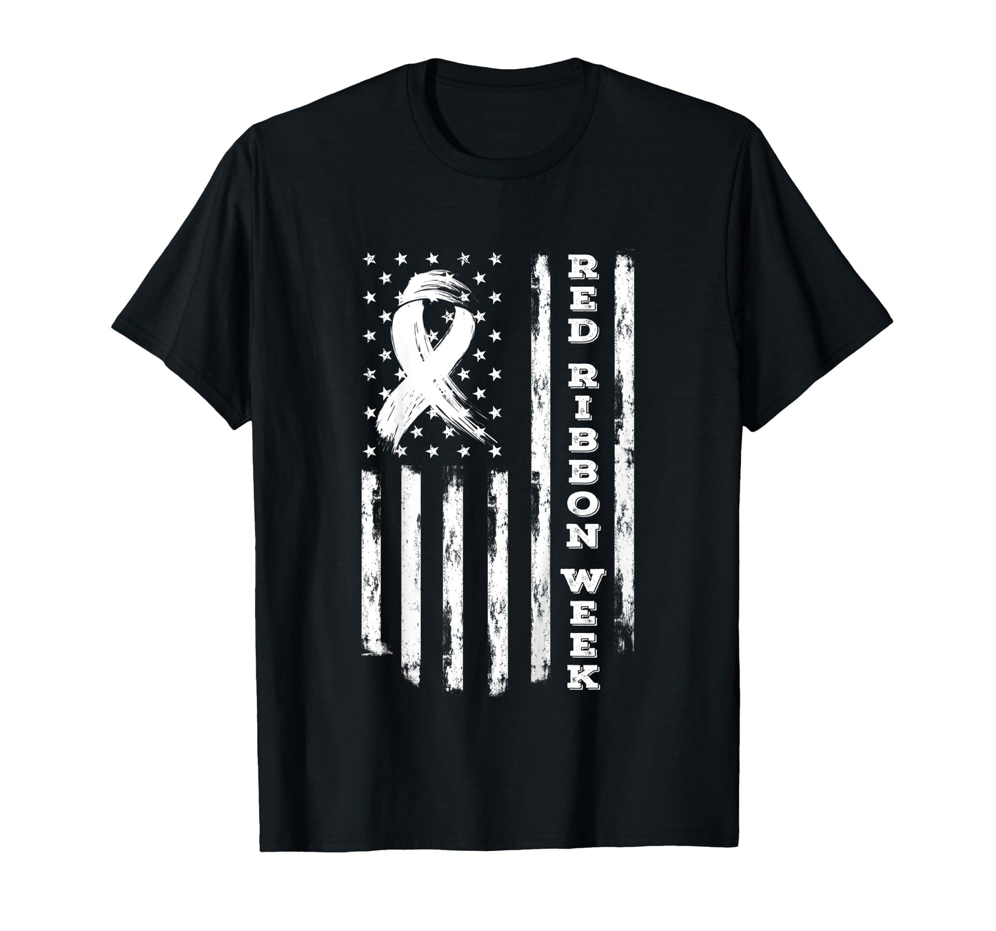 Red Ribbon Week Shirt American Flag Red Ribbon Week T-Shirt for Kids