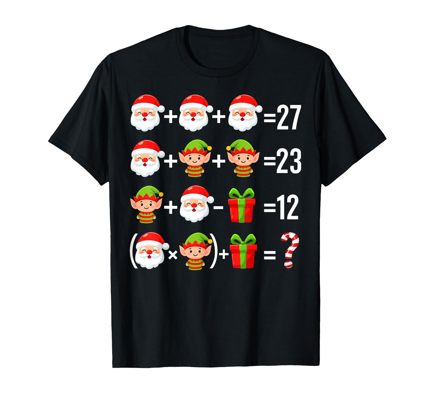 Funny 67 Meme Santa Math Teacher Christmas Six Seven Gift T-Shirt