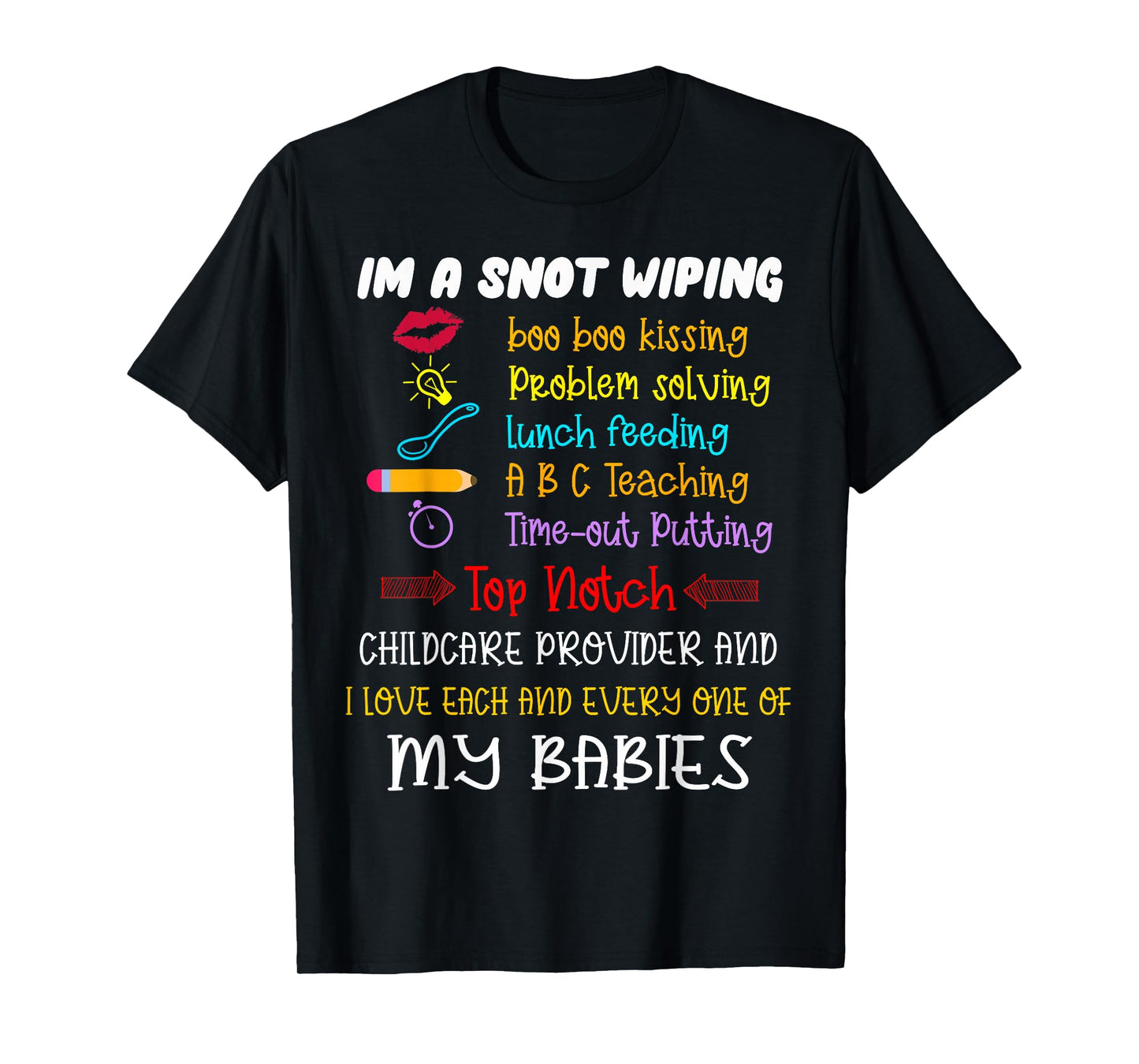 Childcare Provider Teachers Child Care Daycare Provider T-Shirt Small