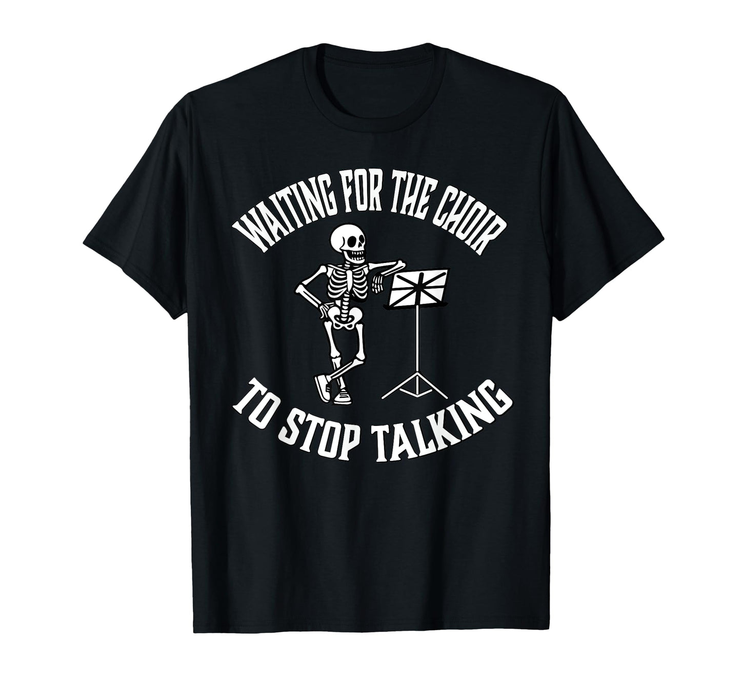 Choir Director Gift Members Funny TShirt Halloween Skeleton T-Shirt