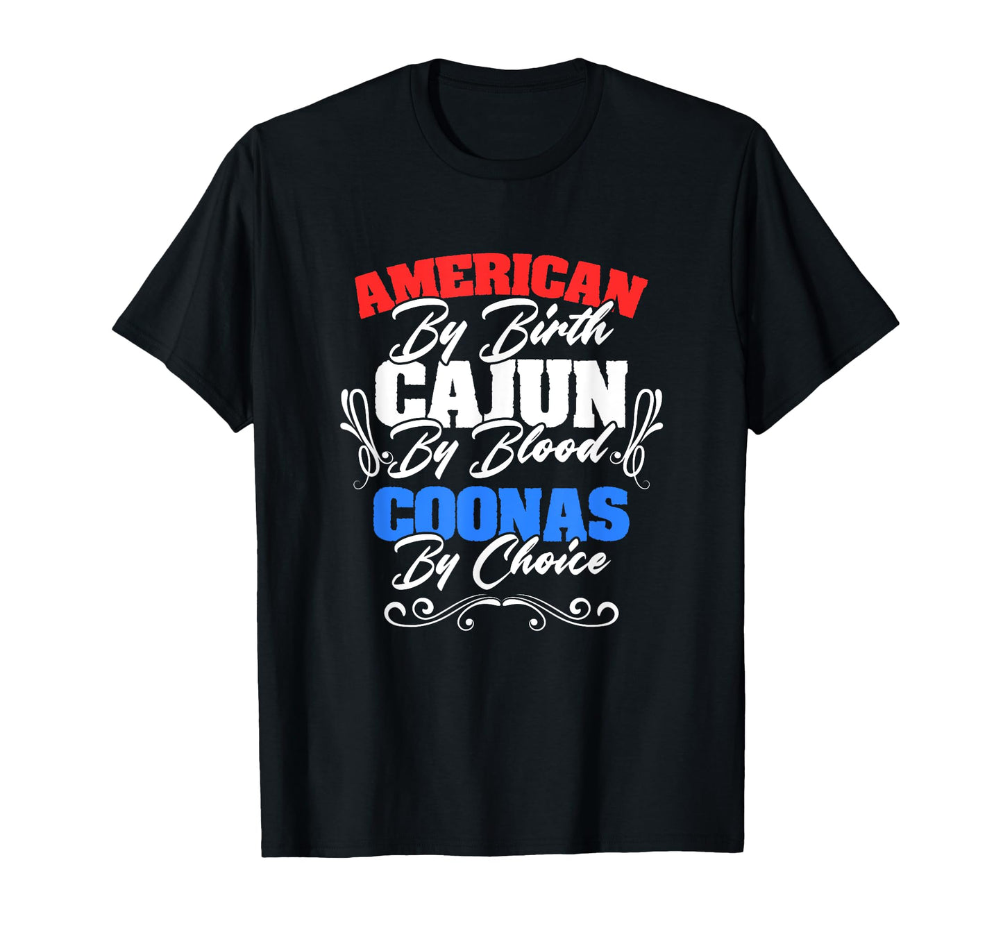 American Cajun Coonas American Louisiana Crawfish Cajun T-Shirt
