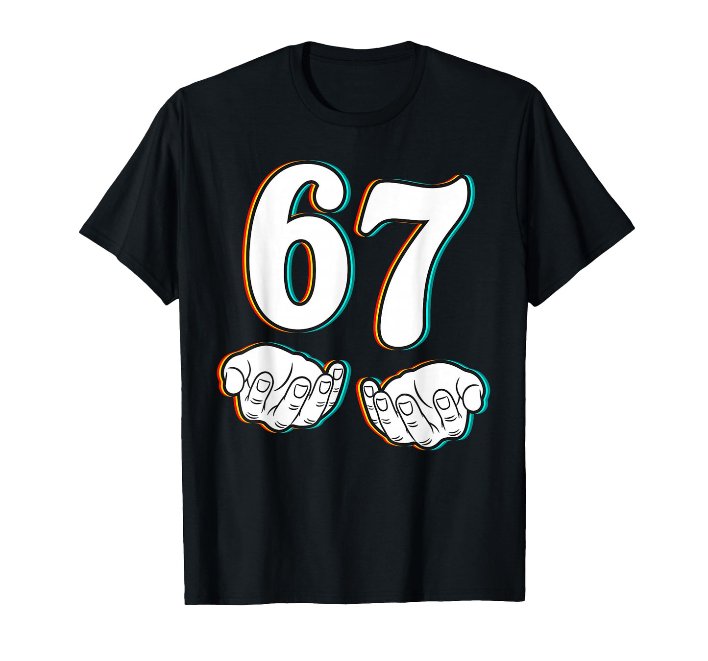 67 Number Six Seven Funny Meme Teen Student Teacher Matching T-Shirt