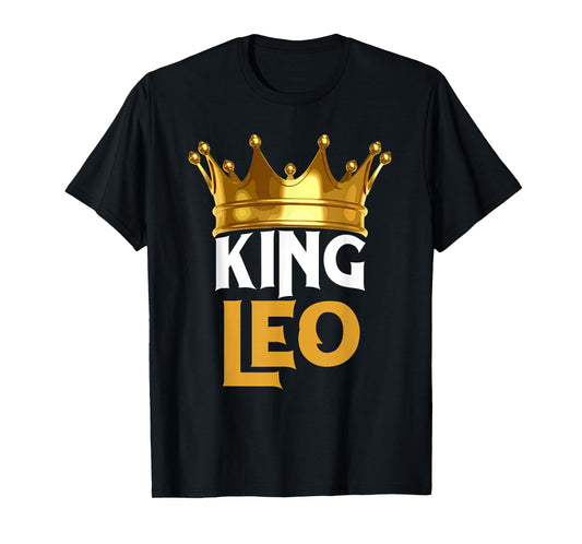 Leo Birthday King Leo Zodiac Birthday Idea Birthday Outfit T-Shirt