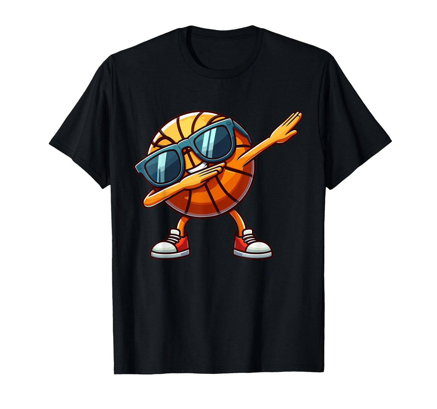 Dabbing Basketball Ball Kids Boys Men Funny Basketball T-Shirt