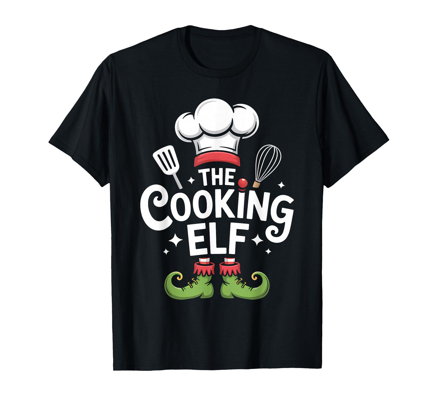 Cooking Elf Matching Family Group Christmas Party Pyjamas T-Shirt