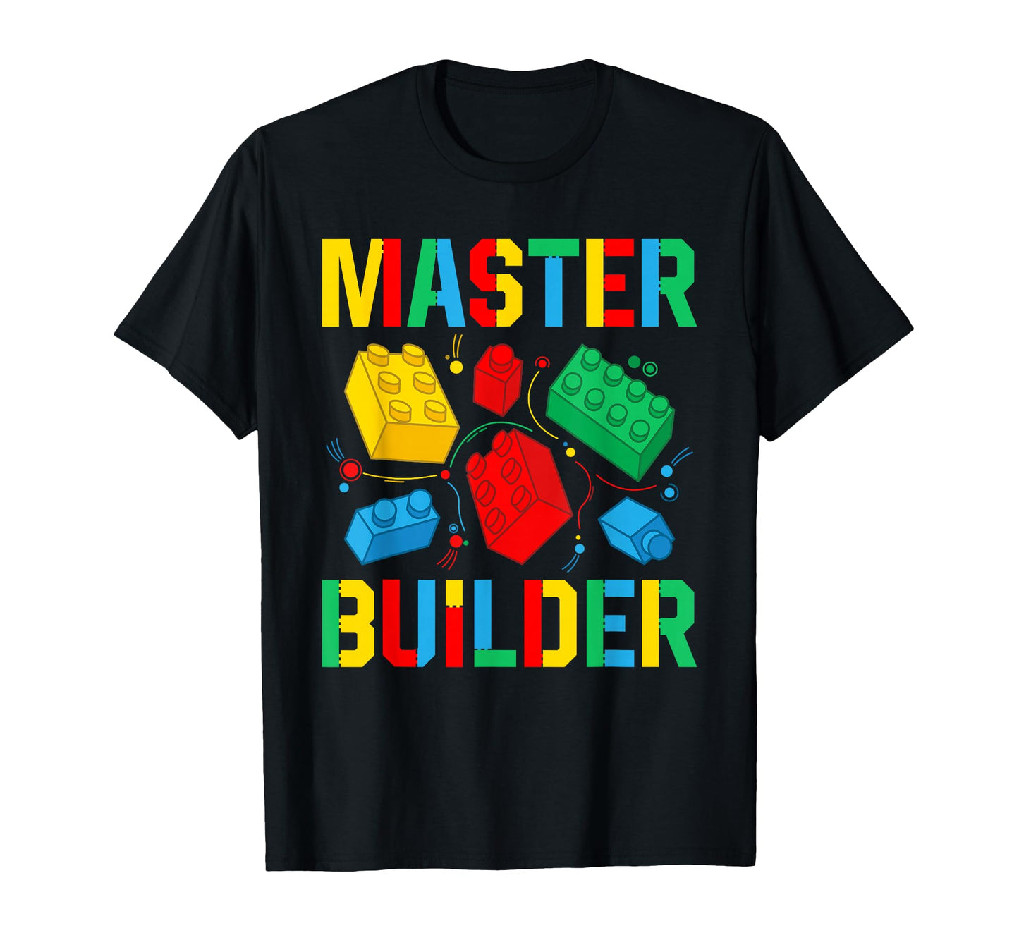 Master Builder Kids Building Blocks Brick Toy Master Builder T-Shirt Small