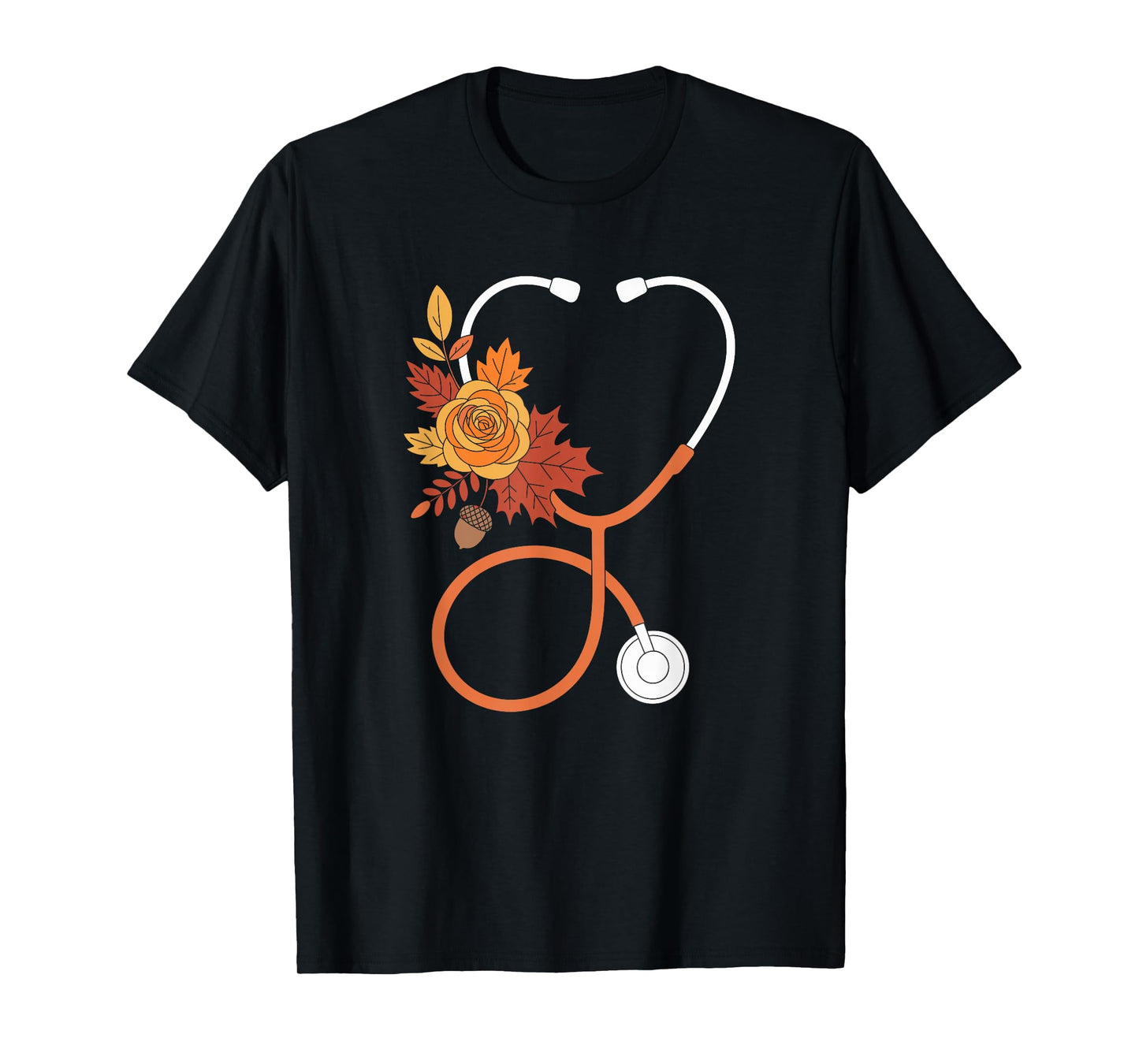 Autumn Stethoscope Nurse Fall T-Shirt