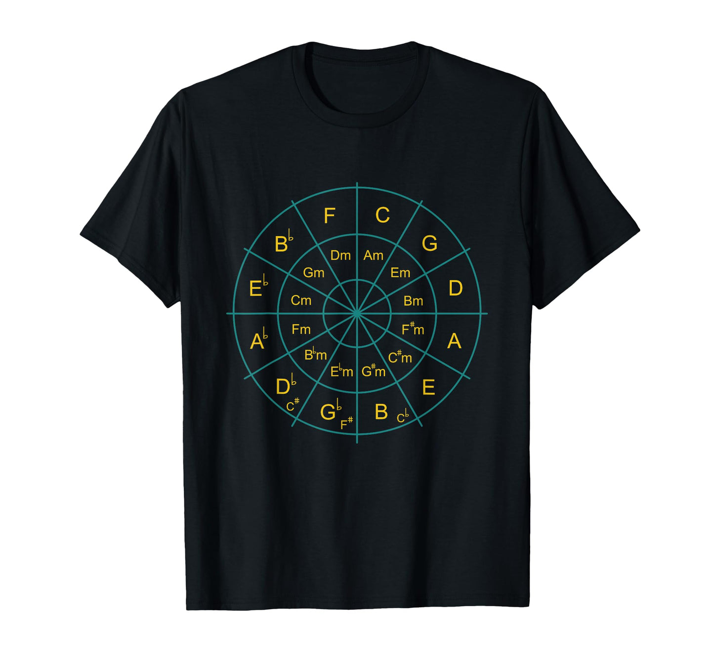 Circle of Fifths Music Teacher Music Student Composer T-Shirt