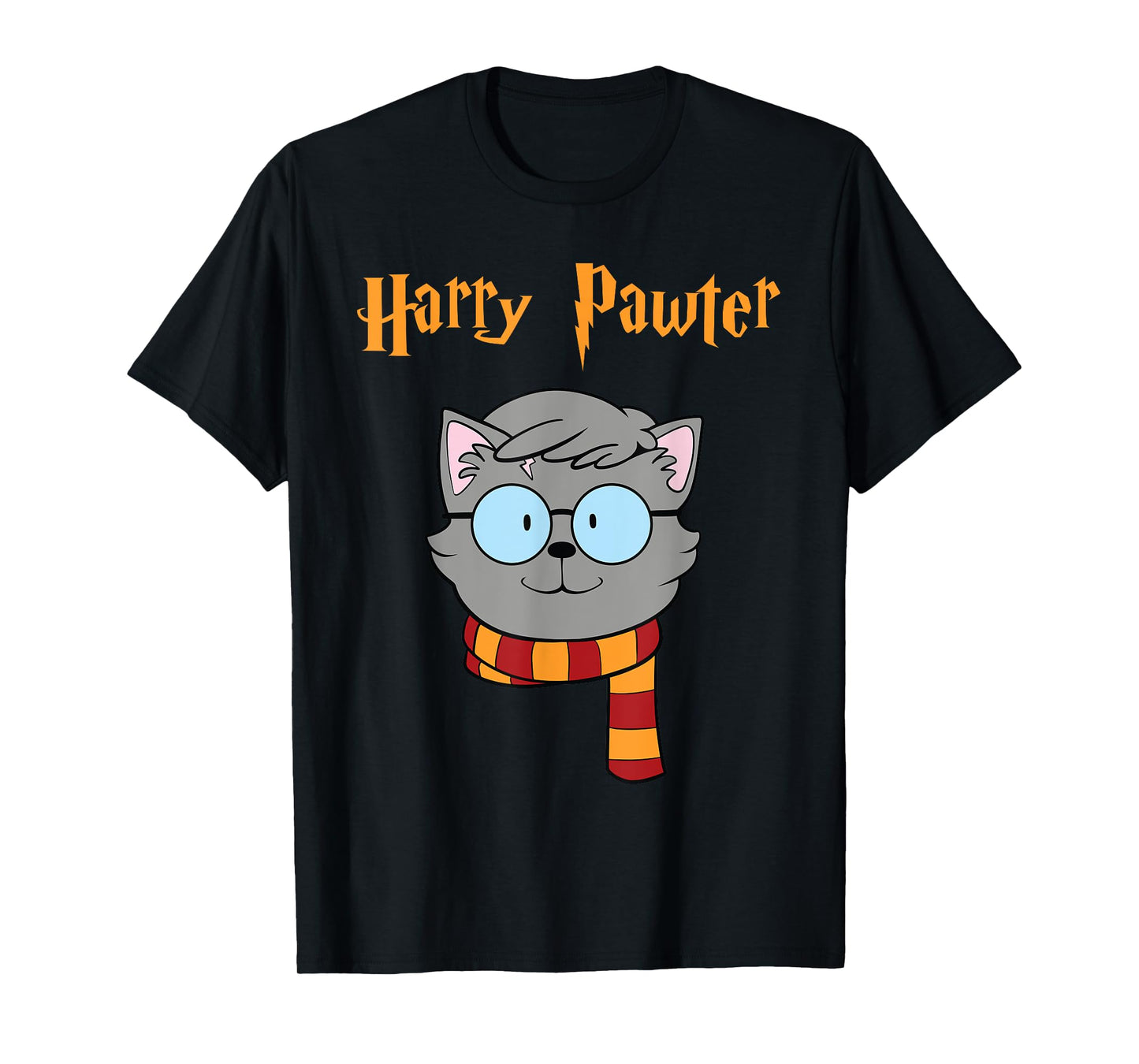 Harry Pawter Cat Tee Funny T-Shirt Cute Kitty Gift Men Women Girls Kids T-Shirt