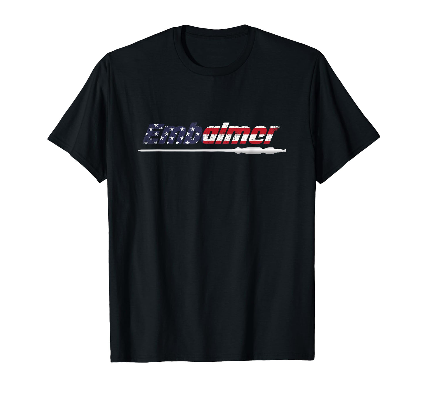 American Flag Embalmer Mortician Funeral Death Corpse Gift T-Shirt
