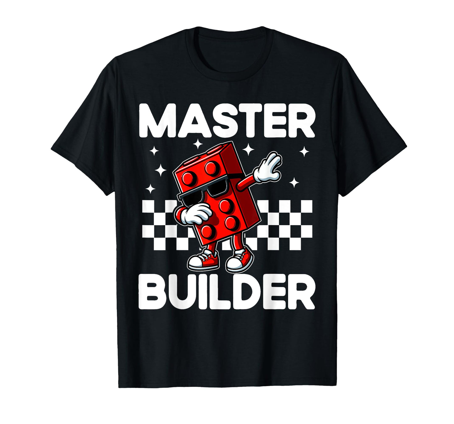 Master Builder Bricks Blocks Play Toys Creative Fun T-Shirt