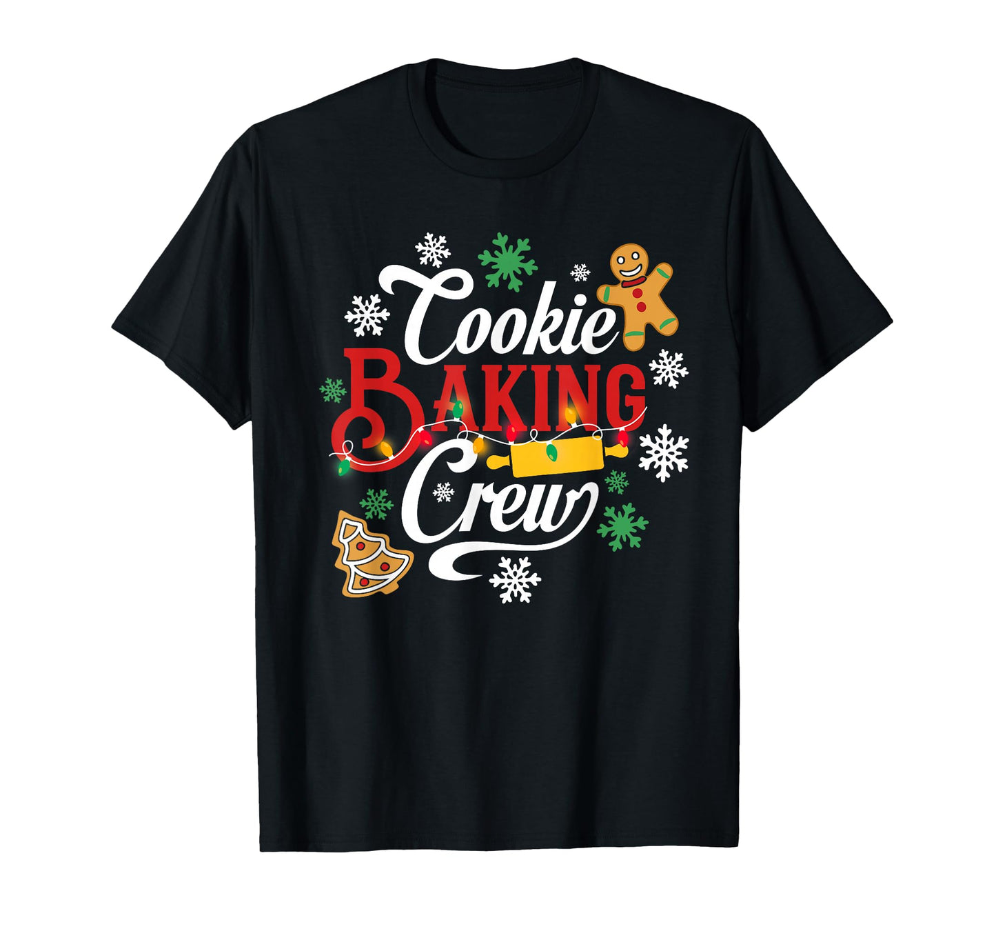 Christmas Cookie Baking Crew Family Baking Team Funny Cookie T-Shirt