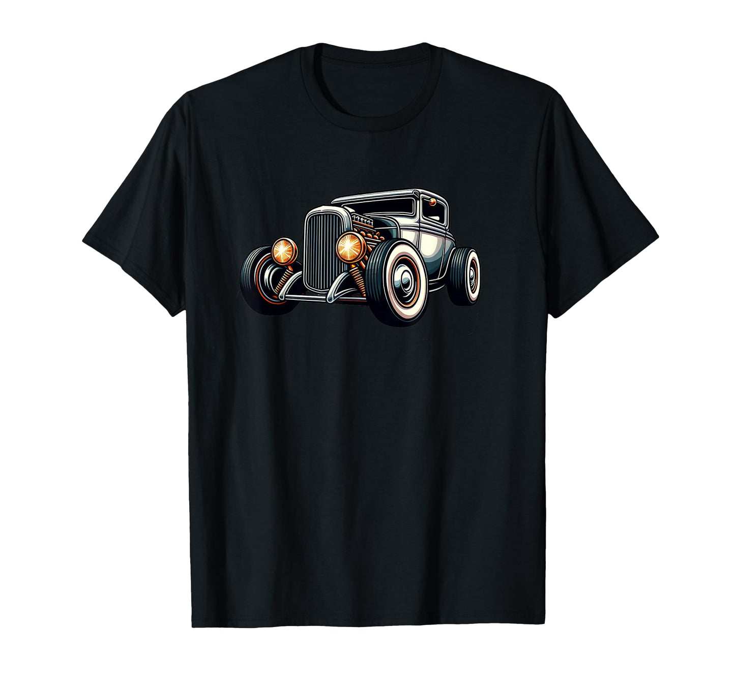 Classic Hot Rod Retro Vintage Custom Hotrod Car Illustration T-Shirt