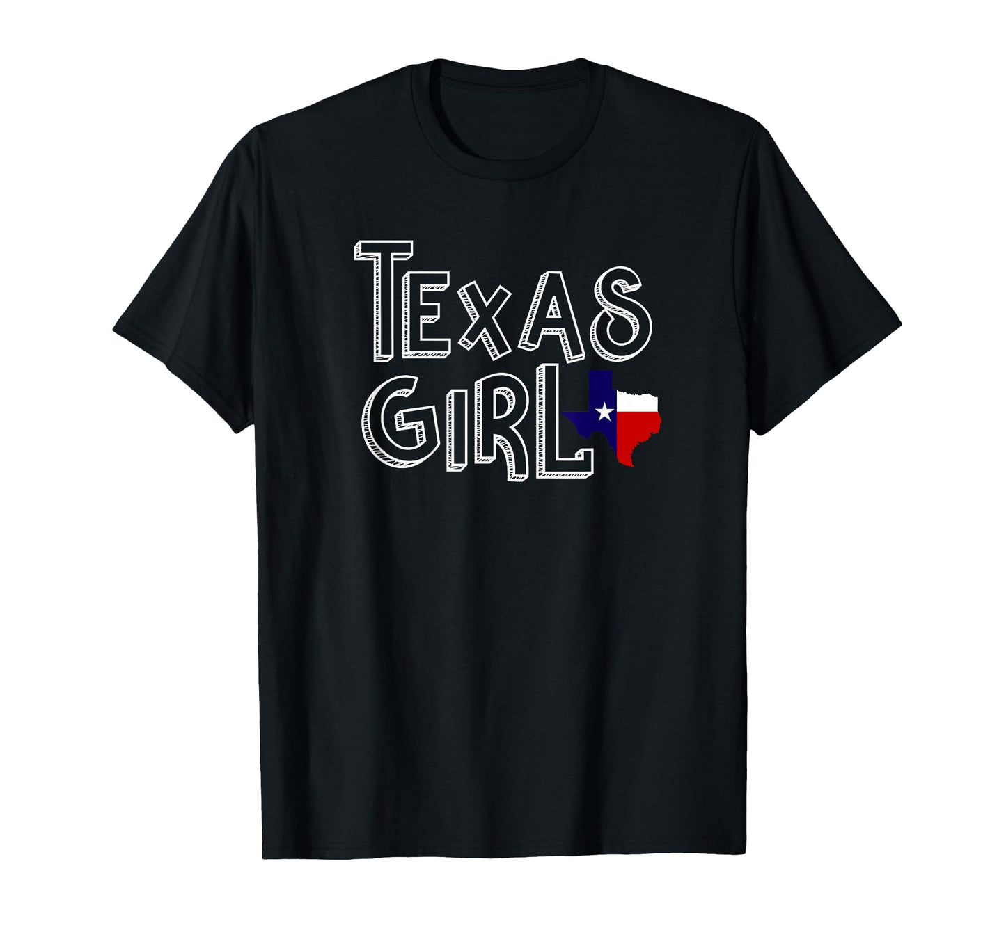 Texas Girl Flag Native Texan Tshirt T-Shirt