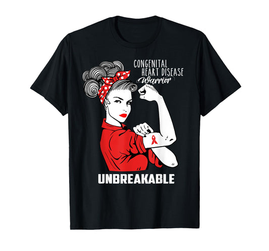 Congenital Heart Disease Unbreakable Shirt CHD Awareness T-Shirt
