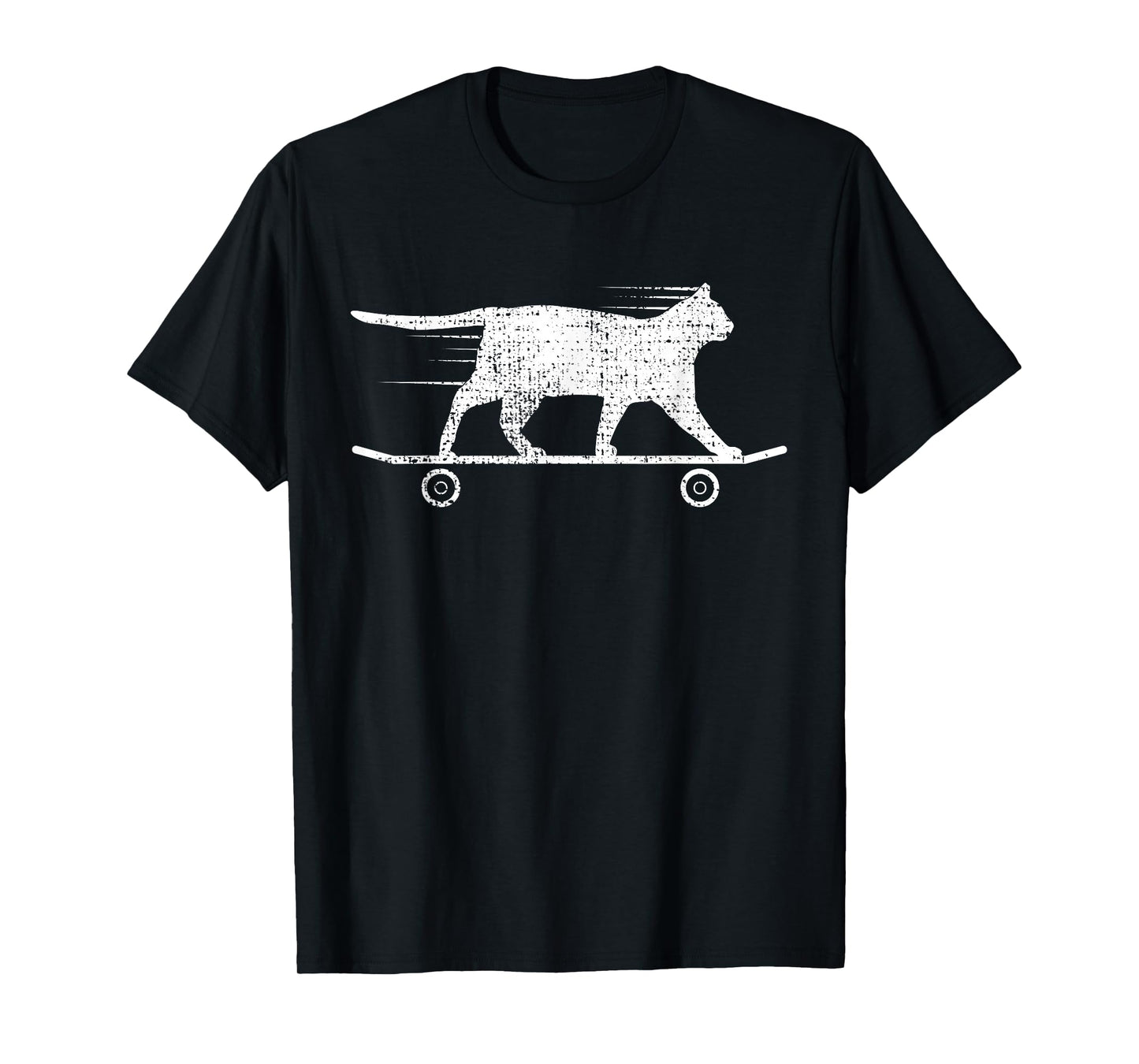 Skateboard Cat T-Shirt Kitten Tshirt Gift Tee Owner Lover T-Shirt