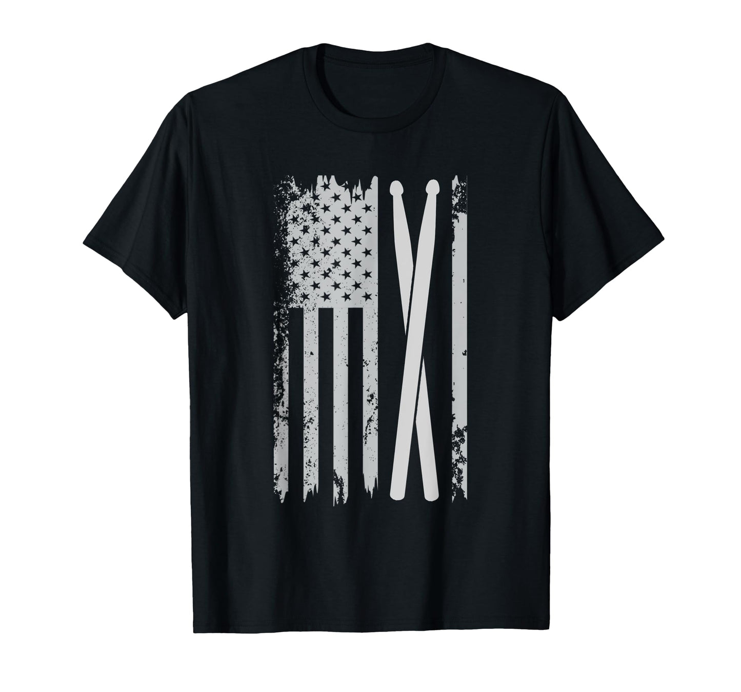 Drum sticks American Flag Drumsticks Patriotic Drummer Women Kids Men T-Shirt
