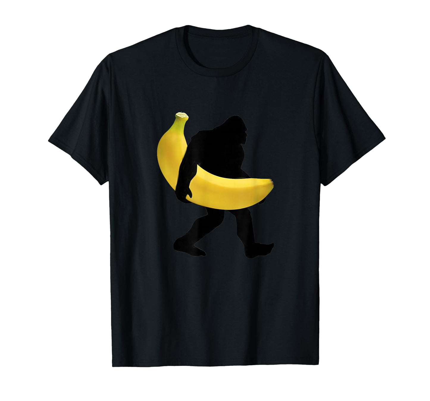 Bigfoot Carrying Banana Fruit Shirt Vegan SasQuatch Gorilla T-Shirt