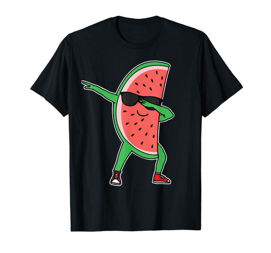 Watermelon Kawaii Dabbing Watermelon T-Shirt